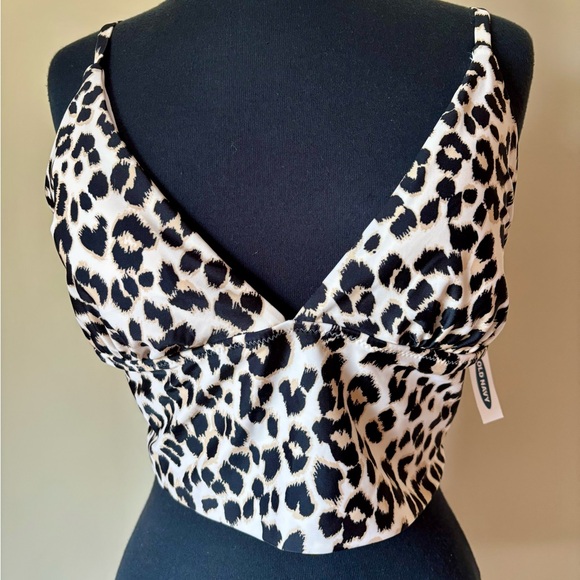 Old Navy Cheetah Print Swim Top - Picture 3 of 5